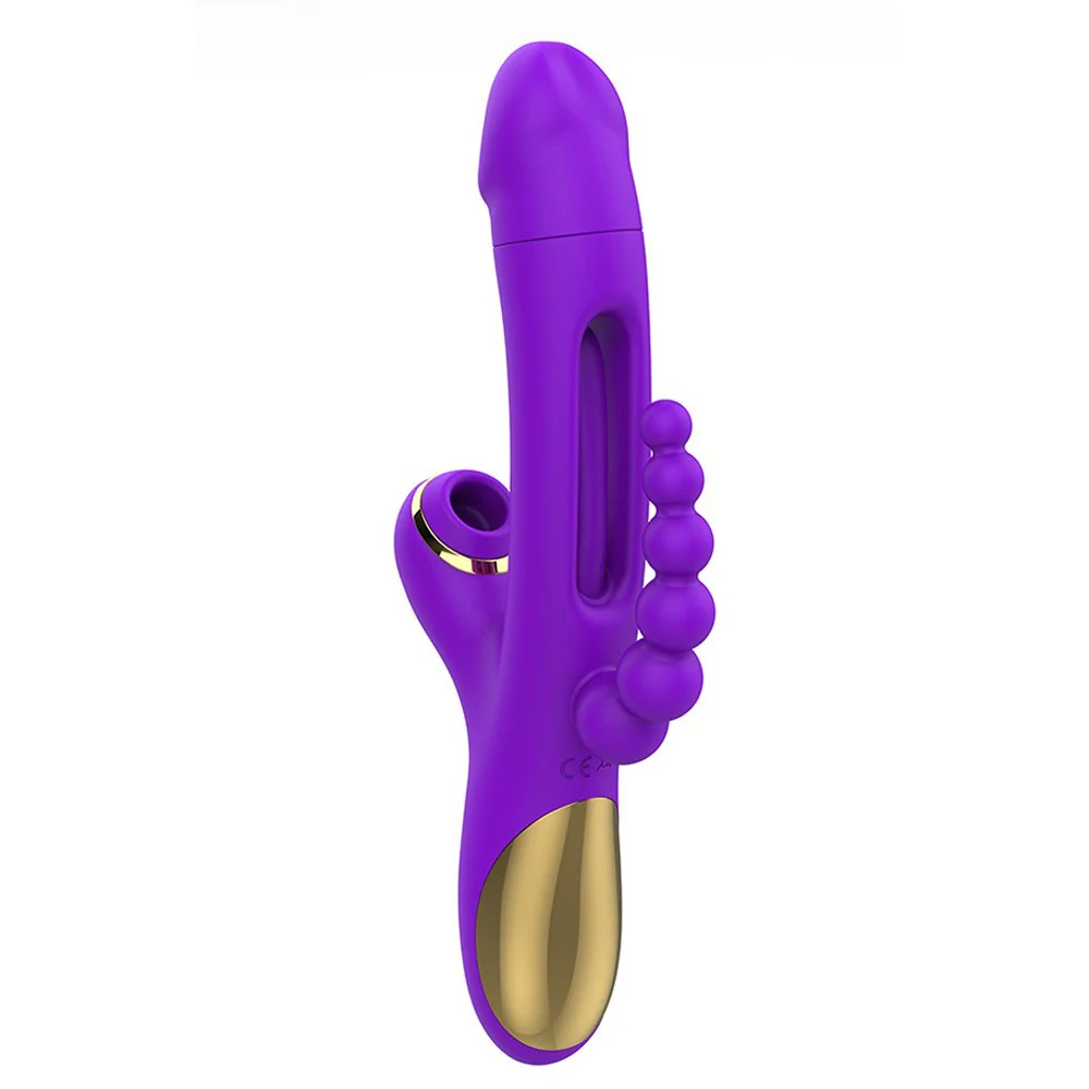 Velvet Rechargeable Silicone Personal Massager with Suction Function - Image 20