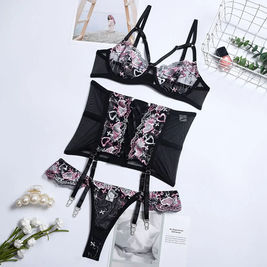 Velvet Embroidered Allure Set - Image 7