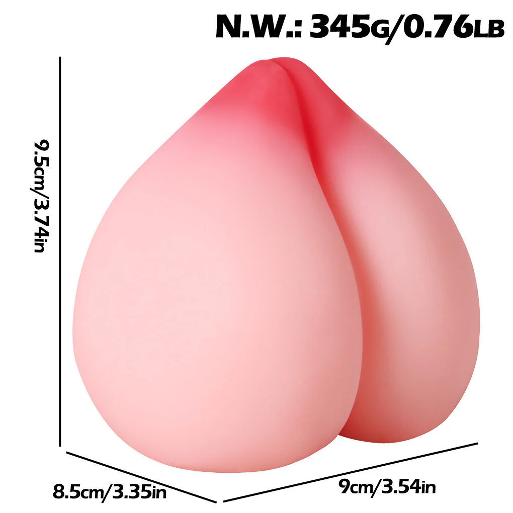 Velvet Peach-Inspired Silicone Personal Massager – Manual, Soft PE Silicone - Image 3